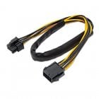 Nanocable Cabo para Placa Gráfica PCI-e (Molex 8 pinos)H-PCI-e (Molex 6+2 pinos)M 50 cm