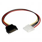 Startech Cable Adaptador Molex 4 Pines a SATA Fêmea/Macho 30cm
