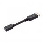 Digitus Cable Adaptador DisplayPort a HDMI tipo A con Bloqueo Macho/Hembra 15cm