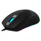 Mouse da gioco professionale Newskill Arakne Tournament, cablato, RGB personalizzabile, sensore ottico, 16000 DPI regolabili, 9 pulsanti programmabili, peso personalizzabile, nero
