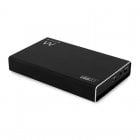 Ewent EW7070 Carcasa de Disco Duro/SSD 2.5" USB-C Negro