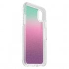 Capa OtterBox Symmetry Clear Purpurina Arco-íris para iPhone X/XS