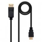 Nanocable Cabo Conversor DisplayPort para HDMI Preto 5m