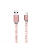 Unotec Cabo Metálico USB-C para USB 1m Rosa Dourado