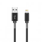 Unotec Nueboo Cable Reforzado con Muelle Lightning a USB Macho/Macho 1m Negro