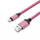 Unotec Cable 8 Pin Silicona 1 Metro Rosa