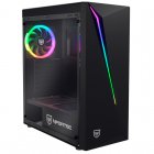 Nfortec Lynx Vidro Temperado USB 3.0 RGB Preta