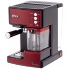 Oster Prima Latte Cafetera Espresso 15 Bares Roja con Tratamiento de Leche