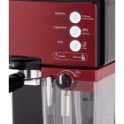 Oster Prima Latte Cafetera Espresso 15 Bares Roja con Tratamiento de Leche