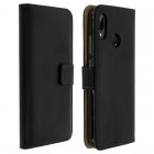 Avizar Book Cover Funda de Cuero Negro para Huawei P20 Lite