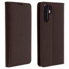 Avizar Funda Cartera de Cuero Marrón Oscuro para Huawei P30 Pro