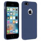 Forcell Soft Touch Funda de Silicona Azul Oscuro para iPhone 5 / 5S / SE