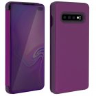 Avizar Funda Tapa Translúcida Efecto Espejo Violeta para Samsung Galaxy S10 Plus