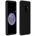 Avizar Funda de Silicona Mate Negra para Samsung Galaxy S9