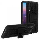 Avizar Funda Antigolpes con Soporte Negra para Huawei P20 Pro