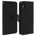 Avizar Fancy Style Funda Libro Negra para iPhone XR