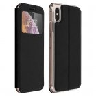 Avizar Funda Cartera con Ventana Negra para iPhone XS Max