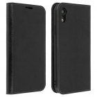 Avizar Funda de Cuero Negra para iPhone XR