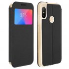 Avizar Funda Libro Cartera con Ventana Negra para Xiaomi Mi A2 Lite