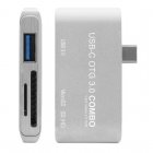 Unotec Adaptador USB-C a USB 3.0/MicroSD/SD