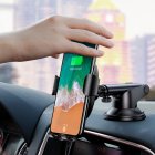 Baseus Soporte Coche con Cargador Inalámbrico y Brazo Ajustable Automático para Smartphones