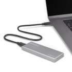 SilverStone MS10C Caja Externa SSD M.2 USB-C Plata