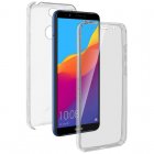 Avizar Funda Doble Silicona Transparente para Honor 7C/Huawei Y7 2018