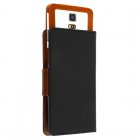 Avizar Funda Libro Negra/Marrón para Smartphone Max. 139x133x71mm
