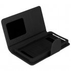 Avizar Funda Libro Negra para Smartphone Max. 139x133x71mm