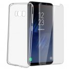 Avizar Funda de Silicona Transparente + Cristal Templado para Samsung Galaxy S8