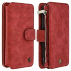 Avizar Funda Monedero de Piel Sintética Roja para Apple iPhone XR