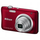 Nikon Coolpix A100 20.1MP Rojo + Estuche + Palo Selfie