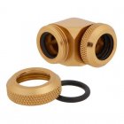 Corsair Hydro X Series XF Hardline 90° 12mm OD Pack de 2 Dorado