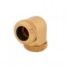 Corsair Hydro X Series XF Hardline 90° 12mm OD Pack de 2 Dorado
