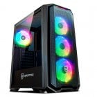 Nfortec Krater Vidro Temperado USB 3.0 ARGB Preta