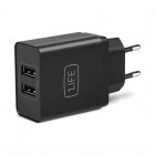 1Life pa:dual USB Cargador Universal 2 Puertos USB 5V 2.4A