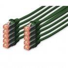 Digitus Cabo de Rede S-FTP Cat. 6 LSZH 1m Verde 10 Unidades