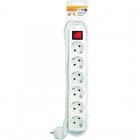 Garza Basic Power Regleta 6 Tomas con Interruptor y Cable 3m Blanco Garza Basic Power Regleta 6 Tomas con Interruptor y Cable 3m Blanco