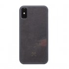 Woodcessories Bumper Case Stone Funda de Piedra Negro Volcán para iPhone X/XS
