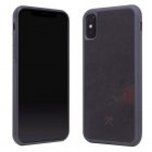 Woodcessories Bumper Case Stone Funda de Piedra Negro Volcán para iPhone X/XS