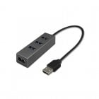 Unotec HUB USB 3.0 de Aluminio con 4 Puertos