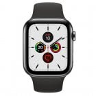 Apple Watch Series 5 GPS 44mm + Cellular Acero Inoxidable Gris Espacial con Correa Deportiva Negra