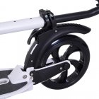 HomCom Trotinete Dobrável para Adultos com Travão e Rodas Grandes Branco