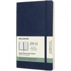 Moleskine 2019-20 Weekly Agenda Cuaderno Semanal Grande 18 Meses Tapa Blanda Azul