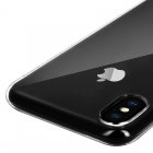 Avizar Funda Protectora de Silicona Ultrafina Transparente para iPhone X