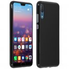 Avizar Funda Protectora Flexible Antihuellas Negra para Huawei P20