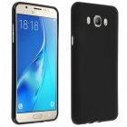 Avizar Funda Protectora de Silicona Flexible Antihuellas Negra para Samsung Galaxy J6 2016
