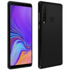Avizar Funda Protectora Silicona Flexible Antihuellas Negra para Samsung Galaxy A9 2018