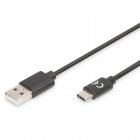 Digitus Cabo USB para USB Type-C 2.0 1.8m Preto
