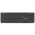 Trust Ziva Teclado Multimedia USB Negro